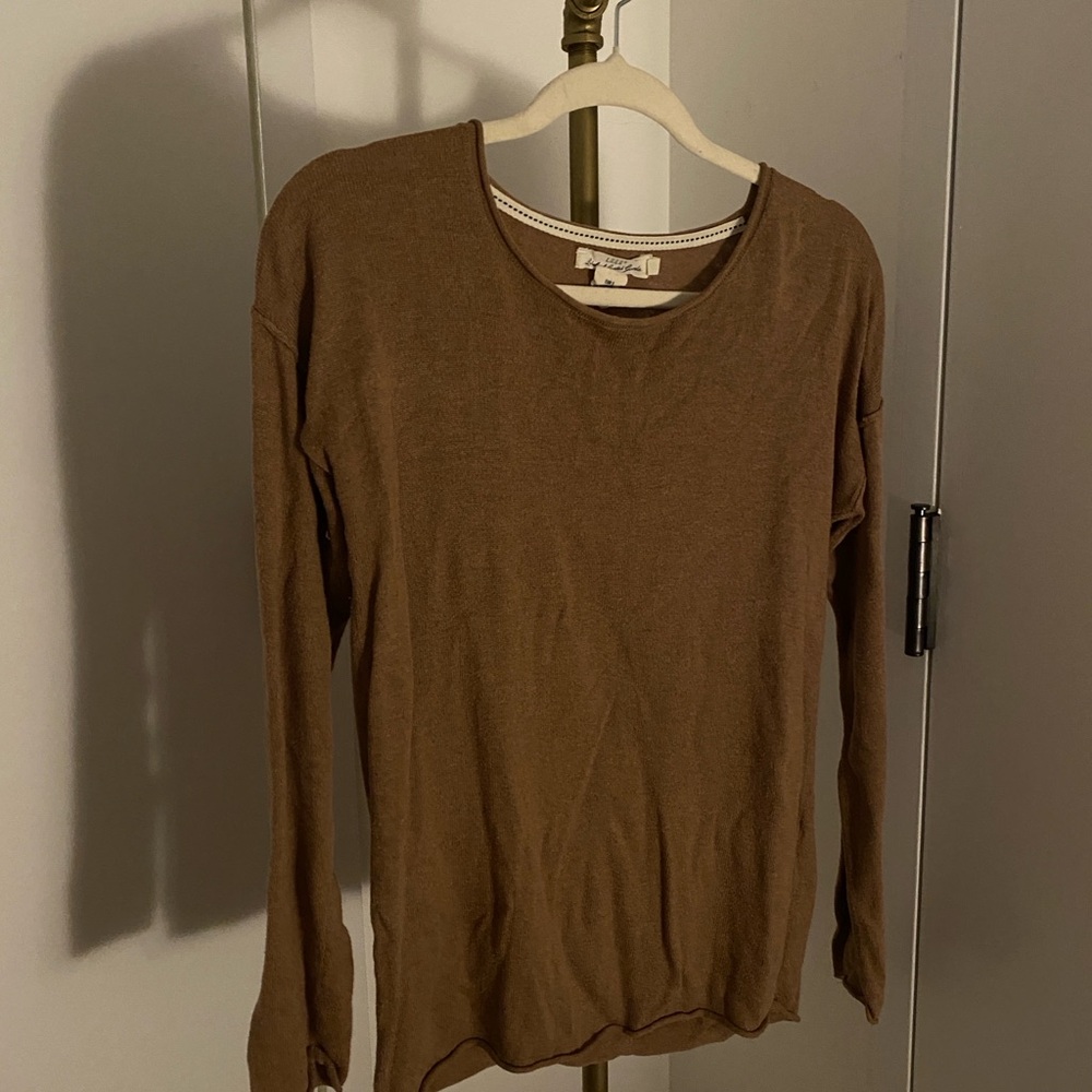 Brown long sleeve top